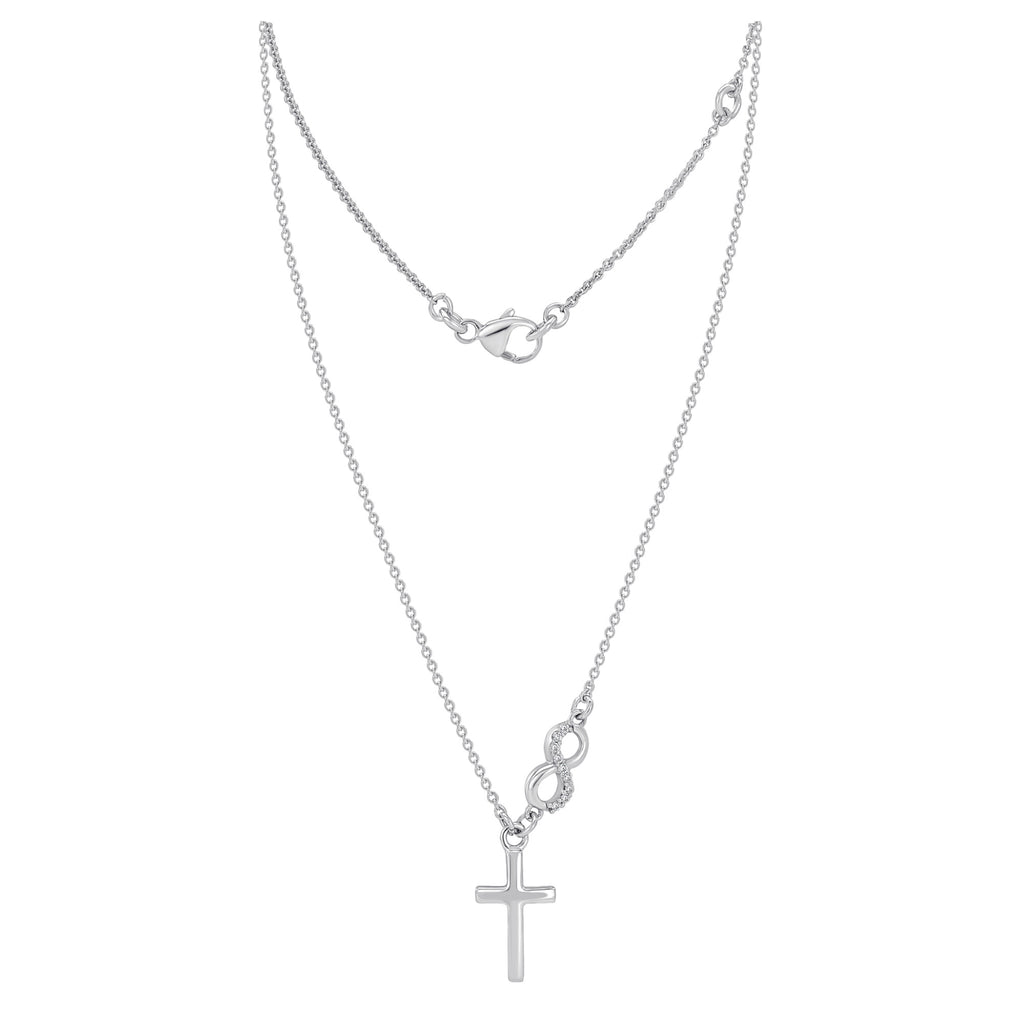 Zirkonia Halskette aus 925er Silber 45 cm von ONE ELEMENT – Bild 2