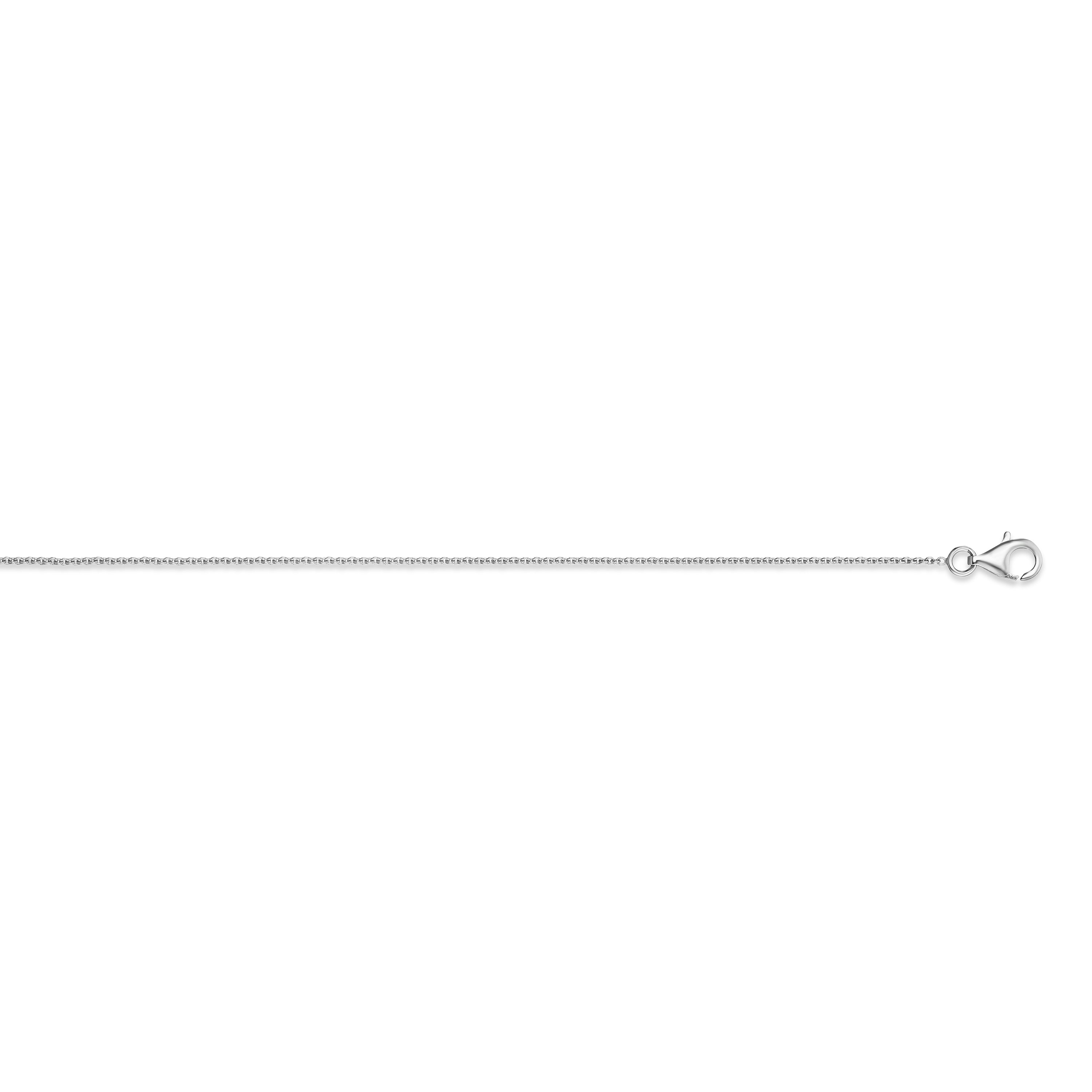 Zirkonia Kreis Halskette aus 925er Silber 45 cm von ONE ELEMENT – Bild 2
