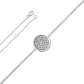 Zirkonia Kreis Halskette aus 925er Silber 45 cm von ONE ELEMENT – Bild 1