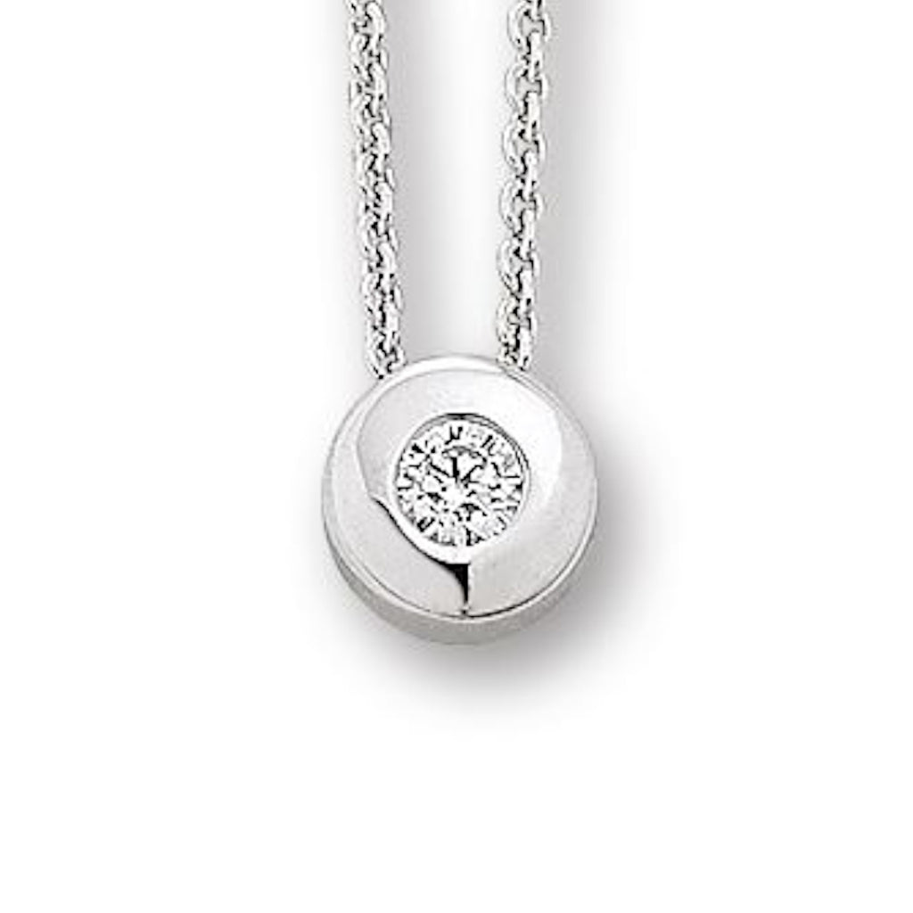 Zirkonia Halskette aus 925er Silber 45 cm von ONE ELEMENT – Bild 2