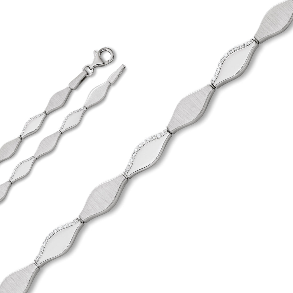 Zirkonia Halskette aus 925er Silber von ONE ELEMENT – Bild 1