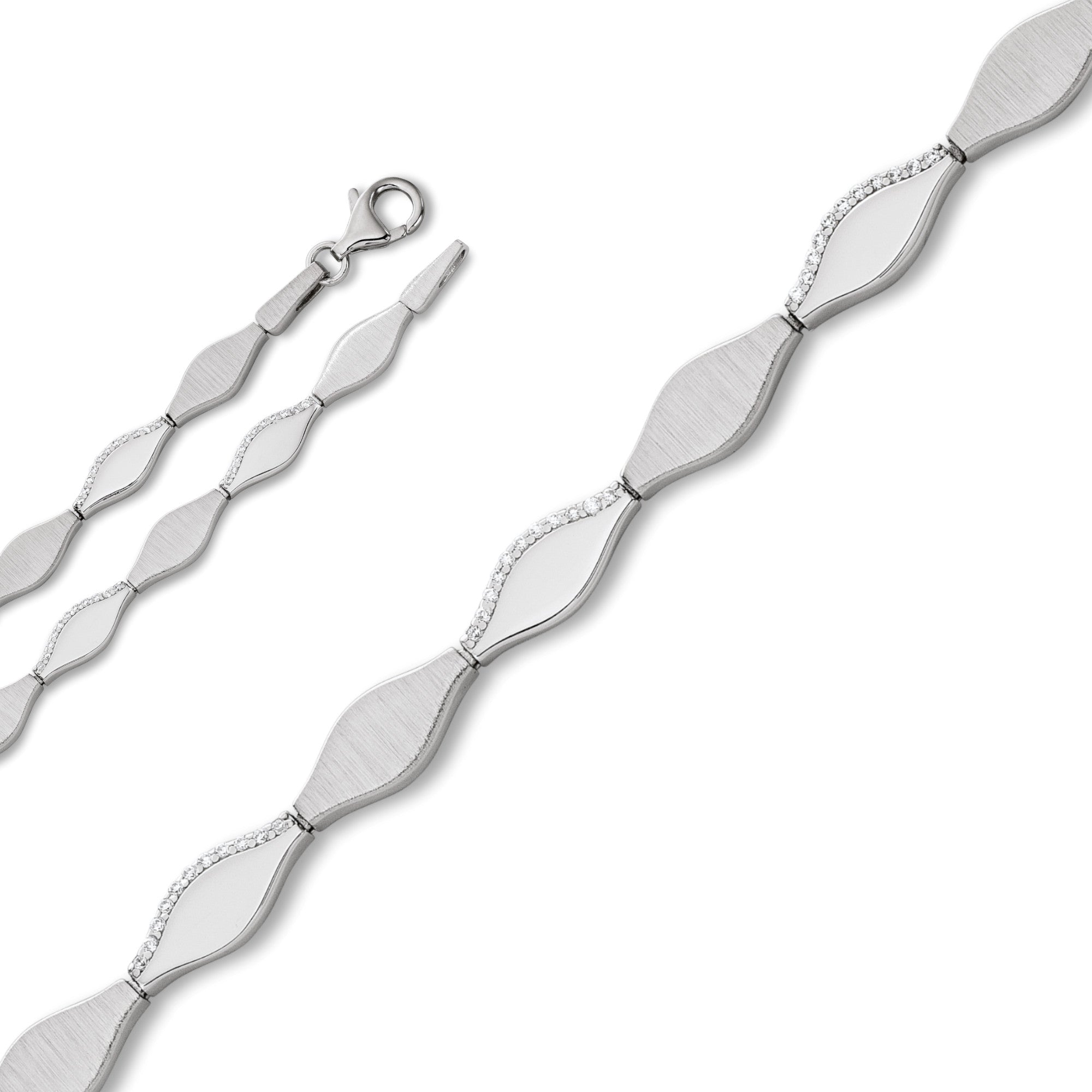 Zirkonia Halskette aus 925er Silber von ONE ELEMENT – Bild 1