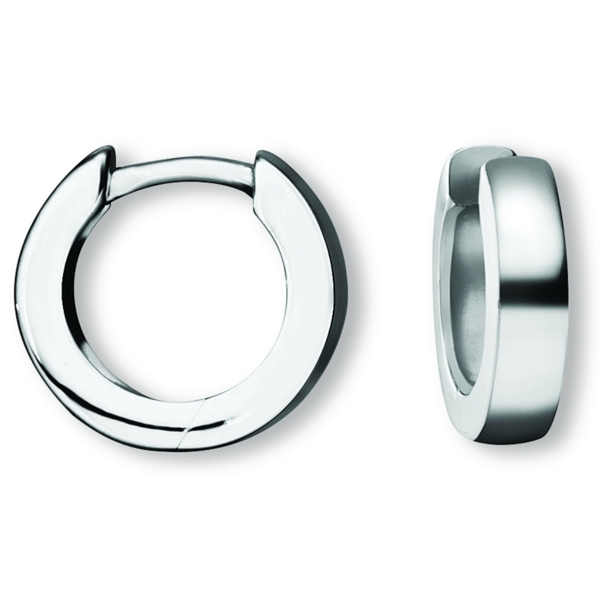 Ohrringe Creolen aus 925er Silber Ø 12,4 x 3,0 mm von ONE ELEMENT – Bild 1