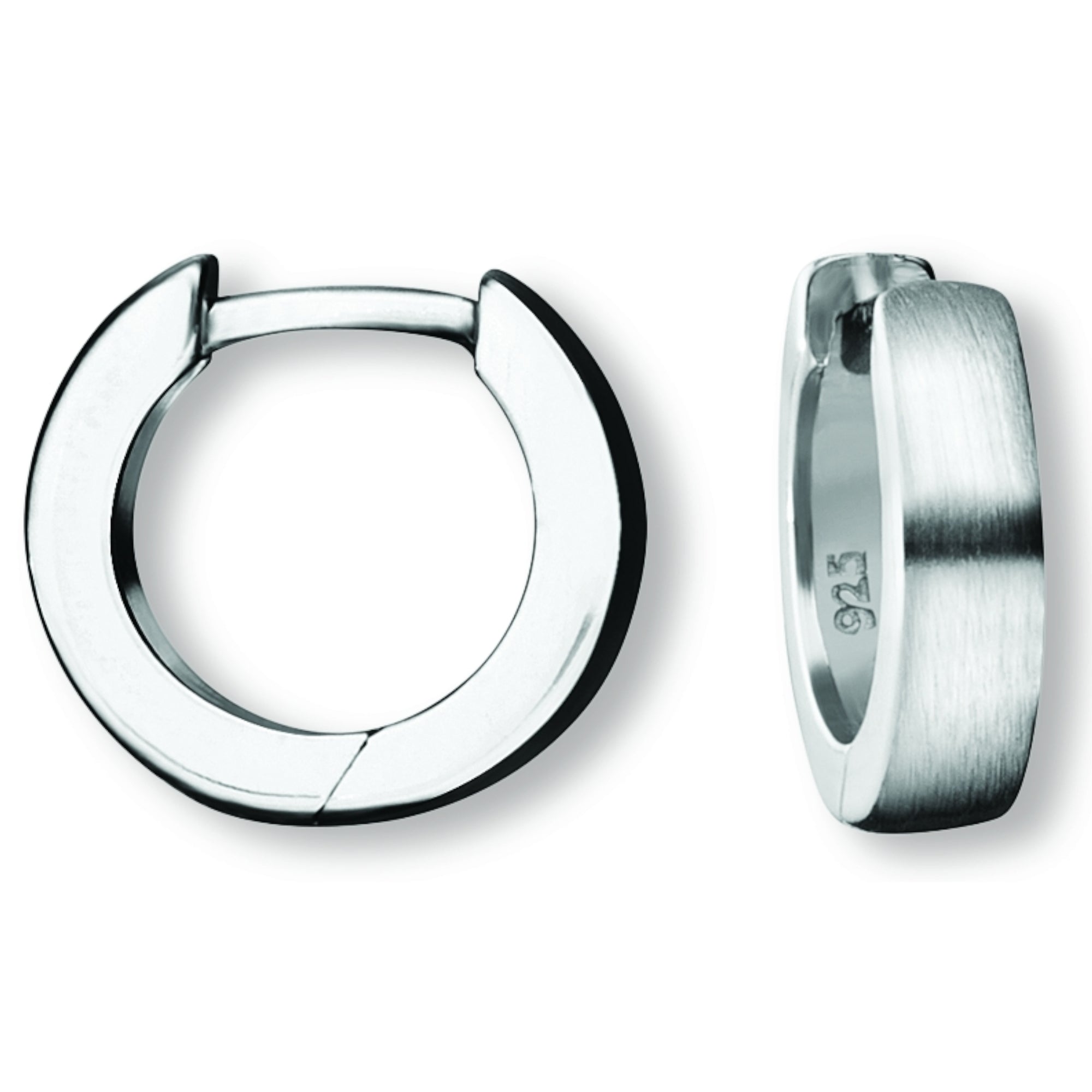 Ohrringe Creolen aus 925er Silber Ø 12,4 x 3,0 mm von ONE ELEMENT – Bild 1