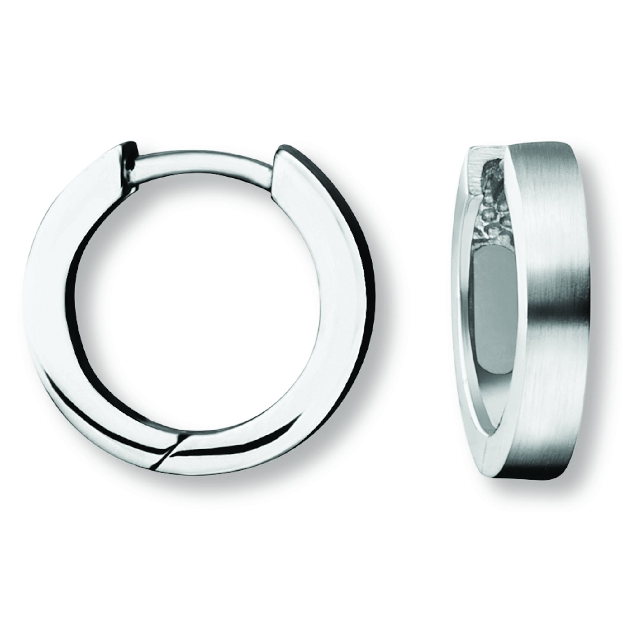 Ohrringe Creolen aus 925er Silber Ø 13,5 x 2,9 mm von ONE ELEMENT – Bild 1