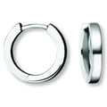 Ohrringe Creolen aus 925er Silber Ø 14,8 x 2,4 mm von ONE ELEMENT – Bild 1