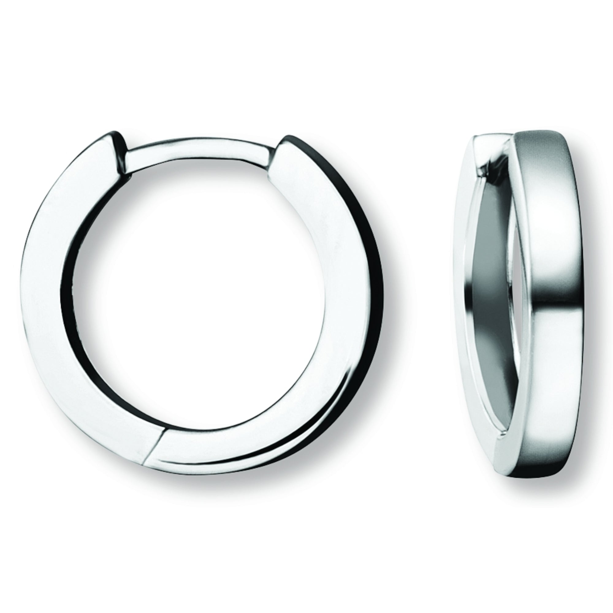 Ohrringe Creolen aus 925er Silber Ø 14,8 x 2,4 mm von ONE ELEMENT – Bild 1