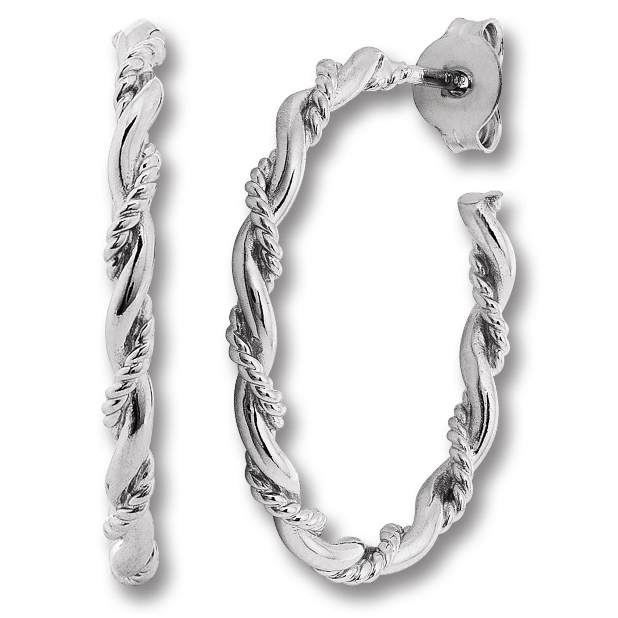 Ohrringe Creolen aus 925er Silber von ONE ELEMENT – Bild 1
