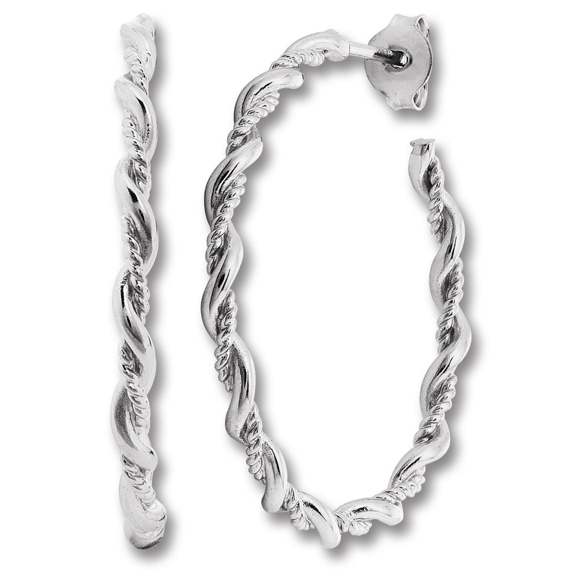 Ohrringe Creolen aus 925er Silber von ONE ELEMENT – Bild 1
