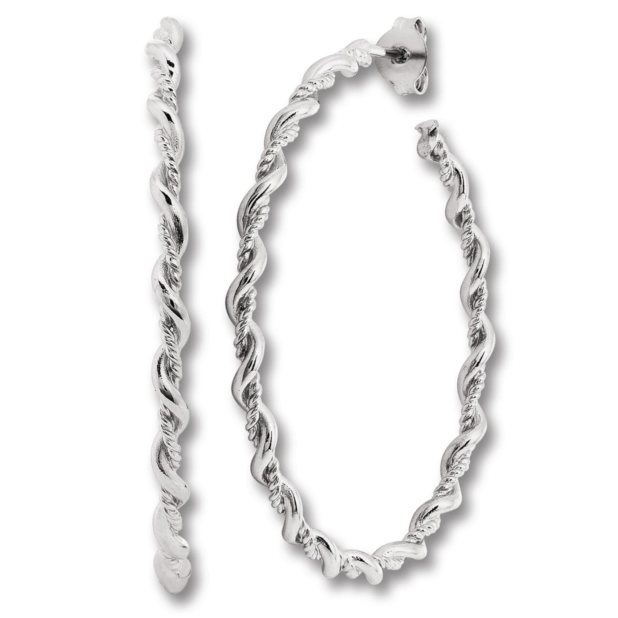 Ohrringe Creolen aus 925er Silber von ONE ELEMENT – Bild 1