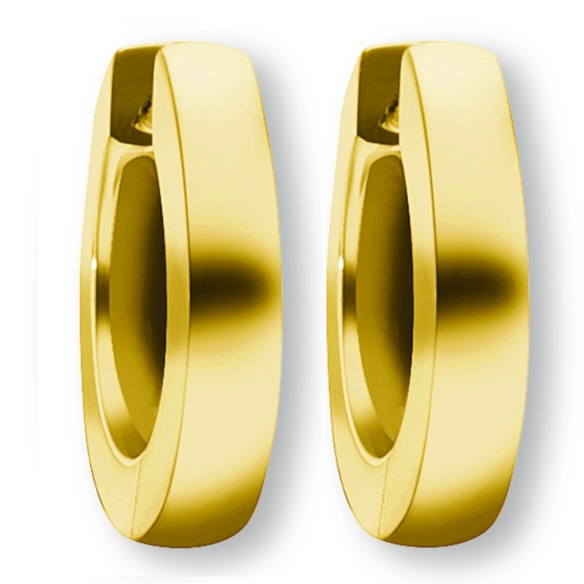 Ohrringe Creolen aus 585er Gelbgold Ø 12,0 x 2,0 mm von ONE ELEMENT – Bild 1