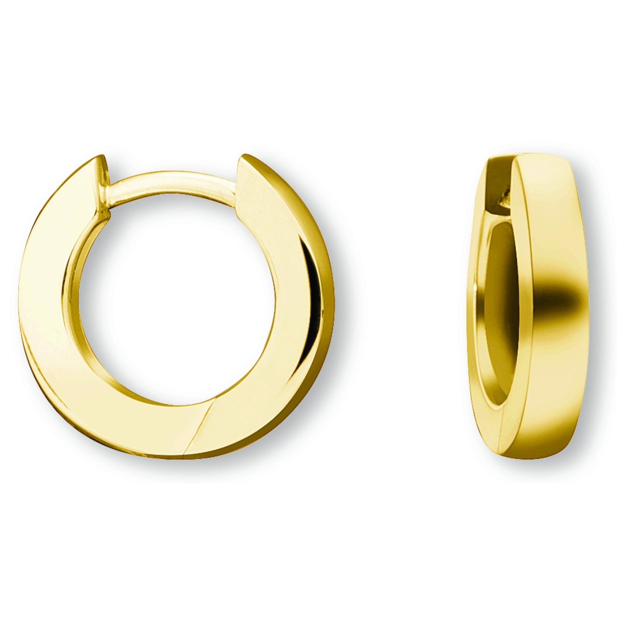 Ohrringe Creolen aus 585er Gelbgold Ø 12,0 x 2,0 mm von ONE ELEMENT – Bild 2
