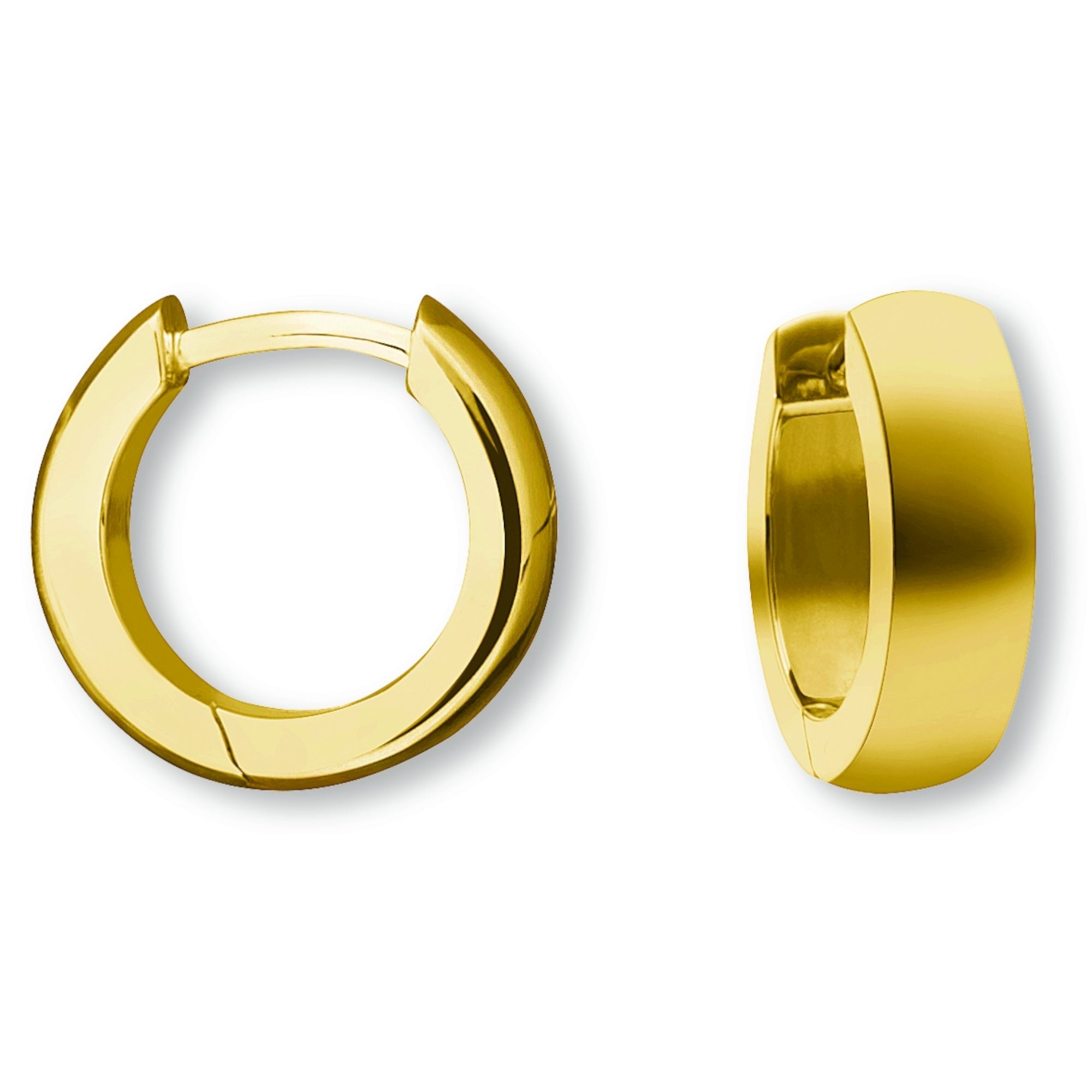Ohrringe Creolen aus 585er Gelbgold Ø 12,0 x 4,0 mm von ONE ELEMENT – Bild 2