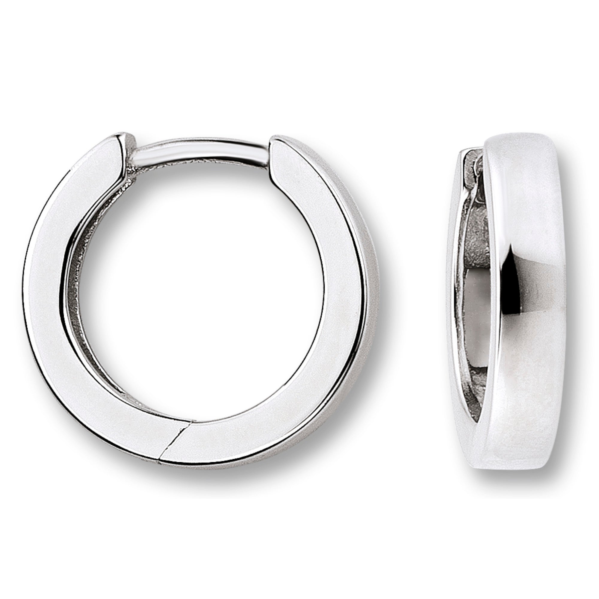 Ohrringe Creolen aus 925er Silber Ø 13,5 x 2,9 mm von ONE ELEMENT – Bild 1