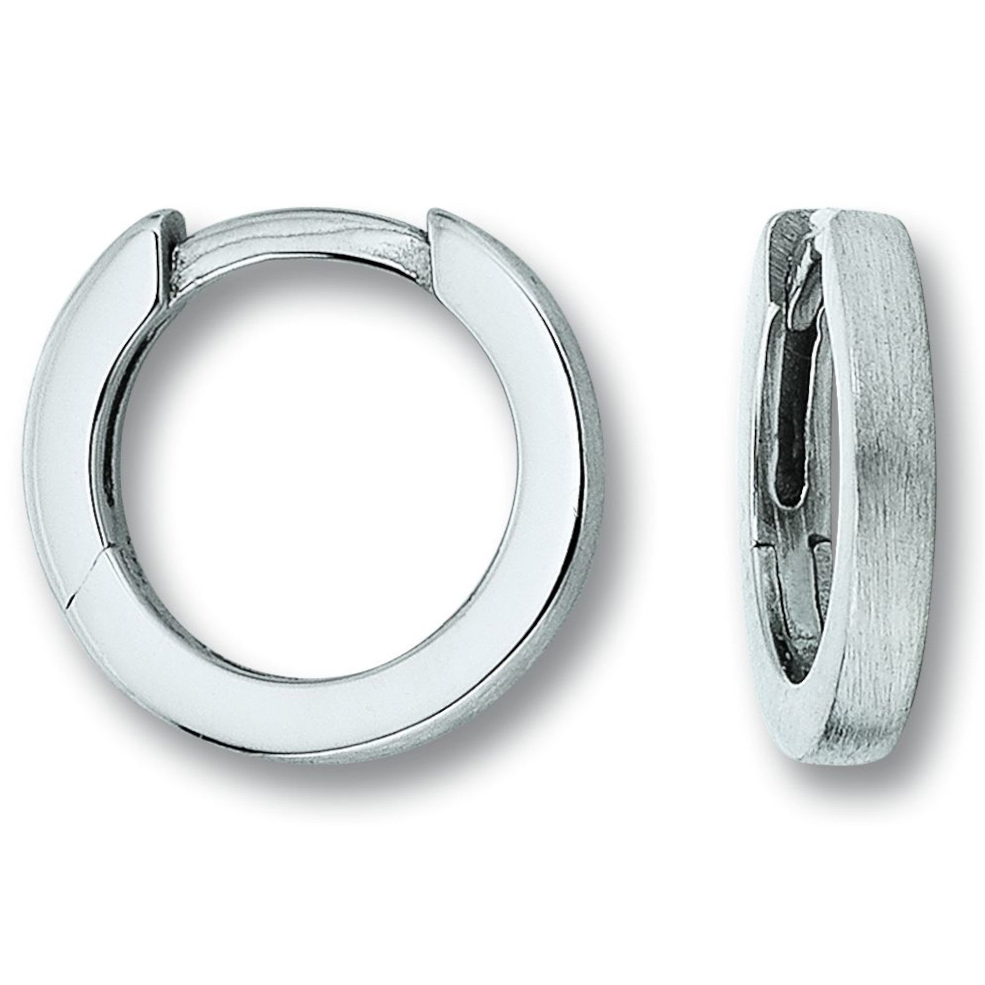 Ohrringe Creolen aus 925er Silber Ø 11,5 x 1,8 mm von ONE ELEMENT – Bild 1