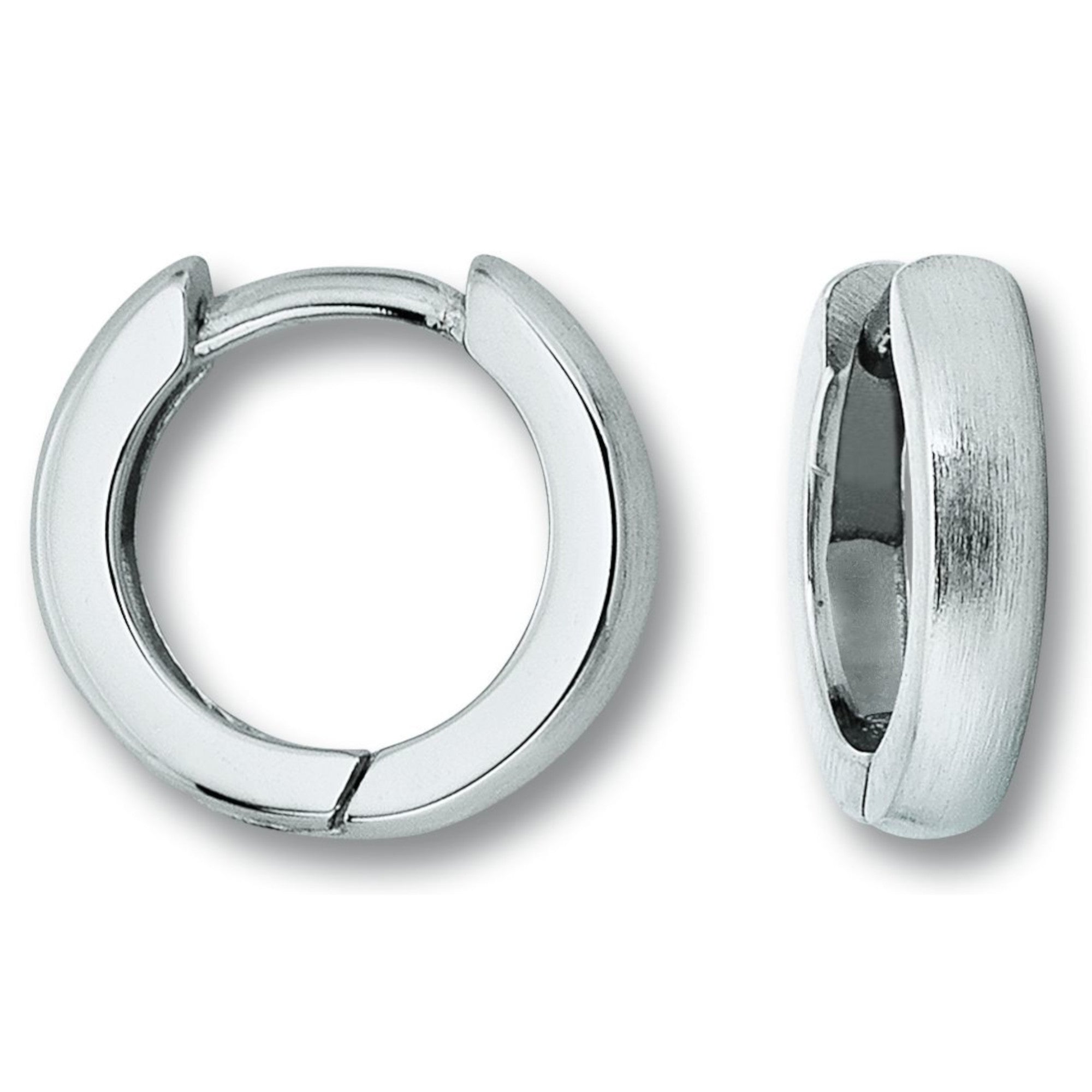 Ohrringe Creolen aus 925er Silber Ø 12,6 x 2,6 mm von ONE ELEMENT – Bild 1