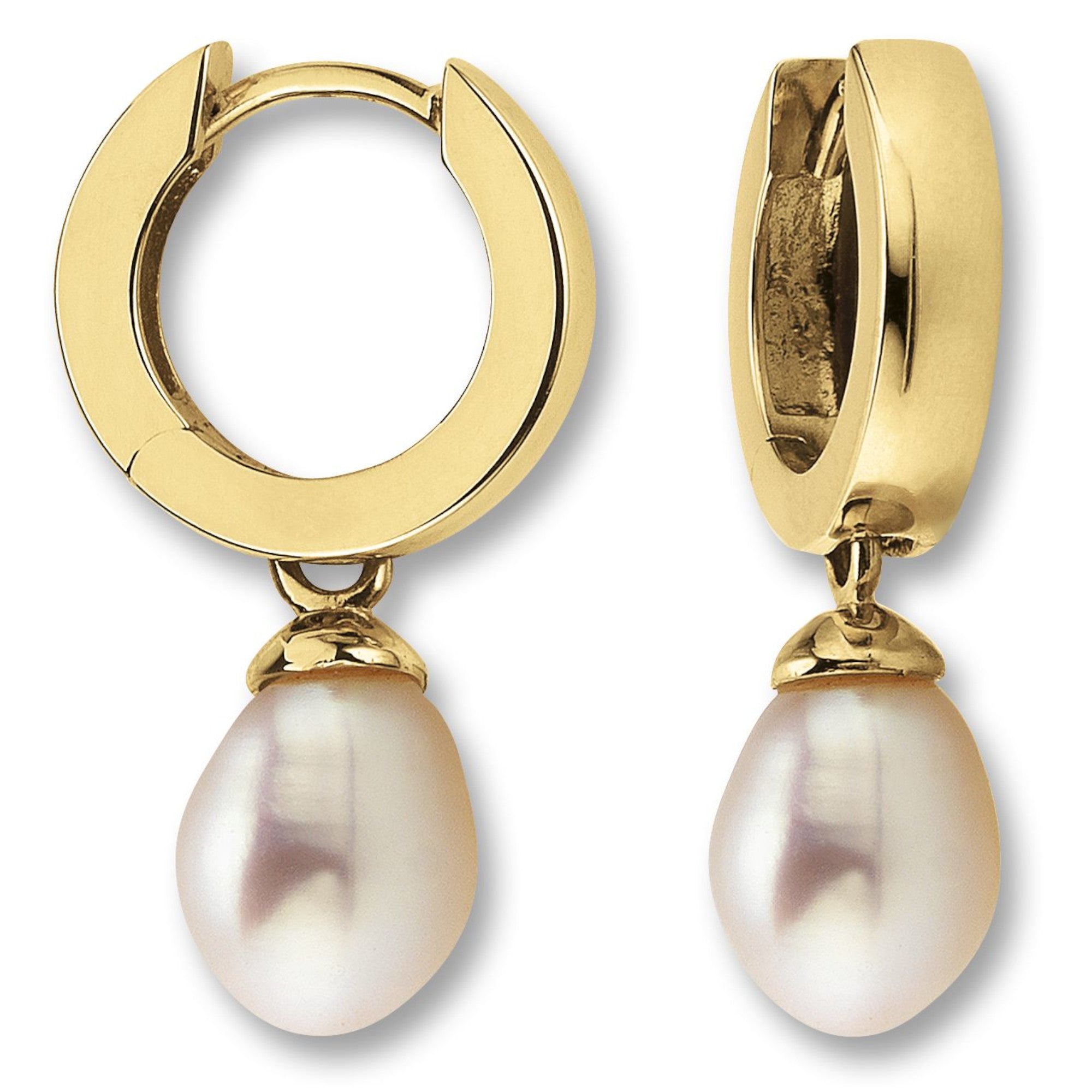Ohrringe Creolen aus 333er Gelbgold von ONE ELEMENT – Bild 1