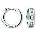 Zirkonia Ohrringe Creolen aus 925er Silber von ONE ELEMENT – Bild 1