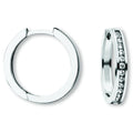 Zirkonia Ohrringe Creolen aus 925er Silber von ONE ELEMENT – Bild 1