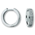 Zirkonia Ohrringe Creolen aus 925er Silber von ONE ELEMENT – Bild 1