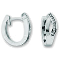Zirkonia Ohrringe Creolen aus 925er Silber von ONE ELEMENT – Bild 1
