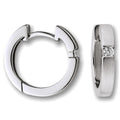 Zirkonia Ohrringe Creolen aus 925er Silber Ø 2,7 x 15,7 mm von ONE ELEMENT – Bild 1