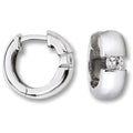 Zirkonia Ohrringe Creolen aus 925er Silber von ONE ELEMENT – Bild 1
