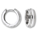 Zirkonia Ohrringe Creolen aus 925er Silber von ONE ELEMENT – Bild 1