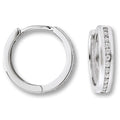 Zirkonia Ohrringe Creolen aus 925er Silber von ONE ELEMENT – Bild 1