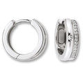 Zirkonia Ohrringe Creolen aus 925er Silber von ONE ELEMENT – Bild 1