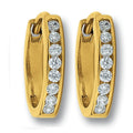 Creolen aus 333er Gelbgold mit Zirkonia von ONE ELEMENT