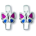 Schmetterling Ohrringe Creolen aus 925er Silber von ONE ELEMENT – Bild 1