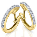 0,30 ct Diamant Brillant Ohrringe Creolen aus 585er Gelbgold von ONE ELEMENT – Bild 1