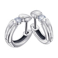 0,15 ct Diamant Brillant Ohrringe Creolen aus 585er Weißgold von ONE ELEMENT – Bild 1