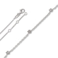 Fußkettchen Rundankerkette aus 925er Silber 25 cm von ONE ELEMENT – Bild 1
