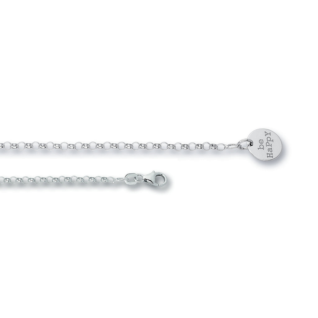 Be Happy Fußkettchen aus 925er Silber 25 cm von ONE ELEMENT – Bild 1