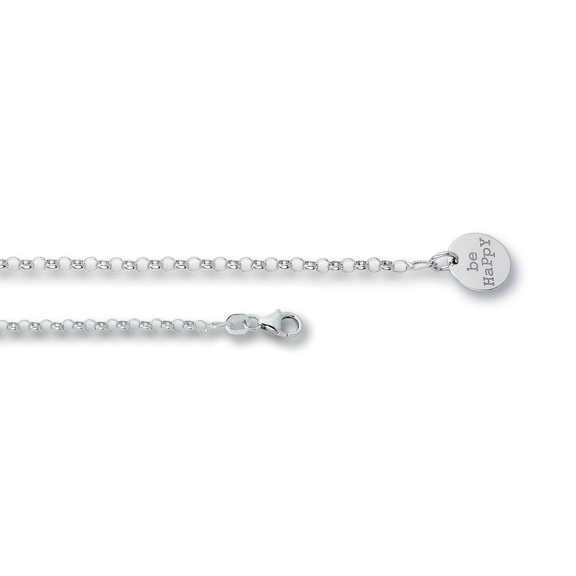 Be Happy Fußkettchen aus 925er Silber 25 cm von ONE ELEMENT – Bild 1