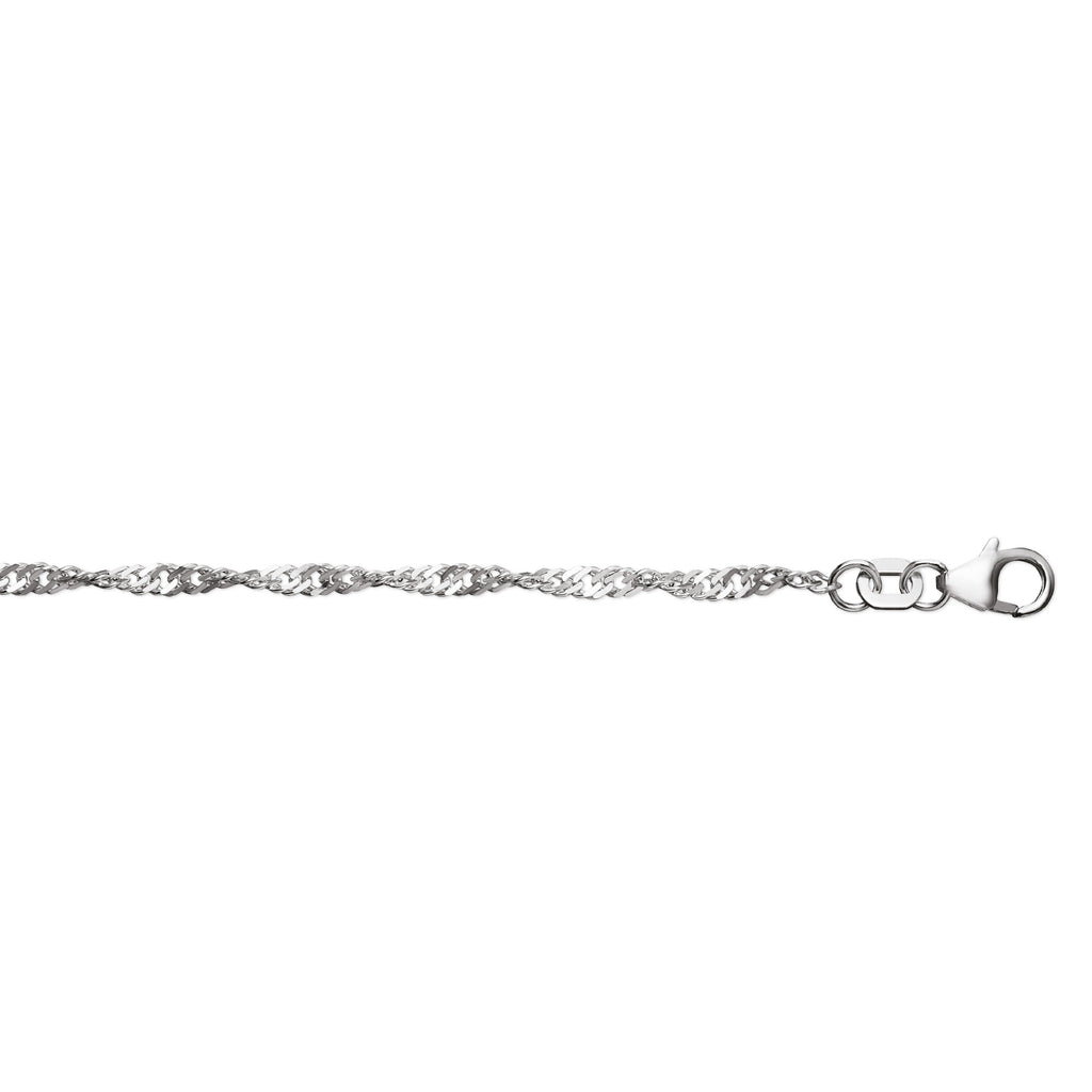 Fußkettchen aus 925er Silber, 25 cm von ONE ELEMENT