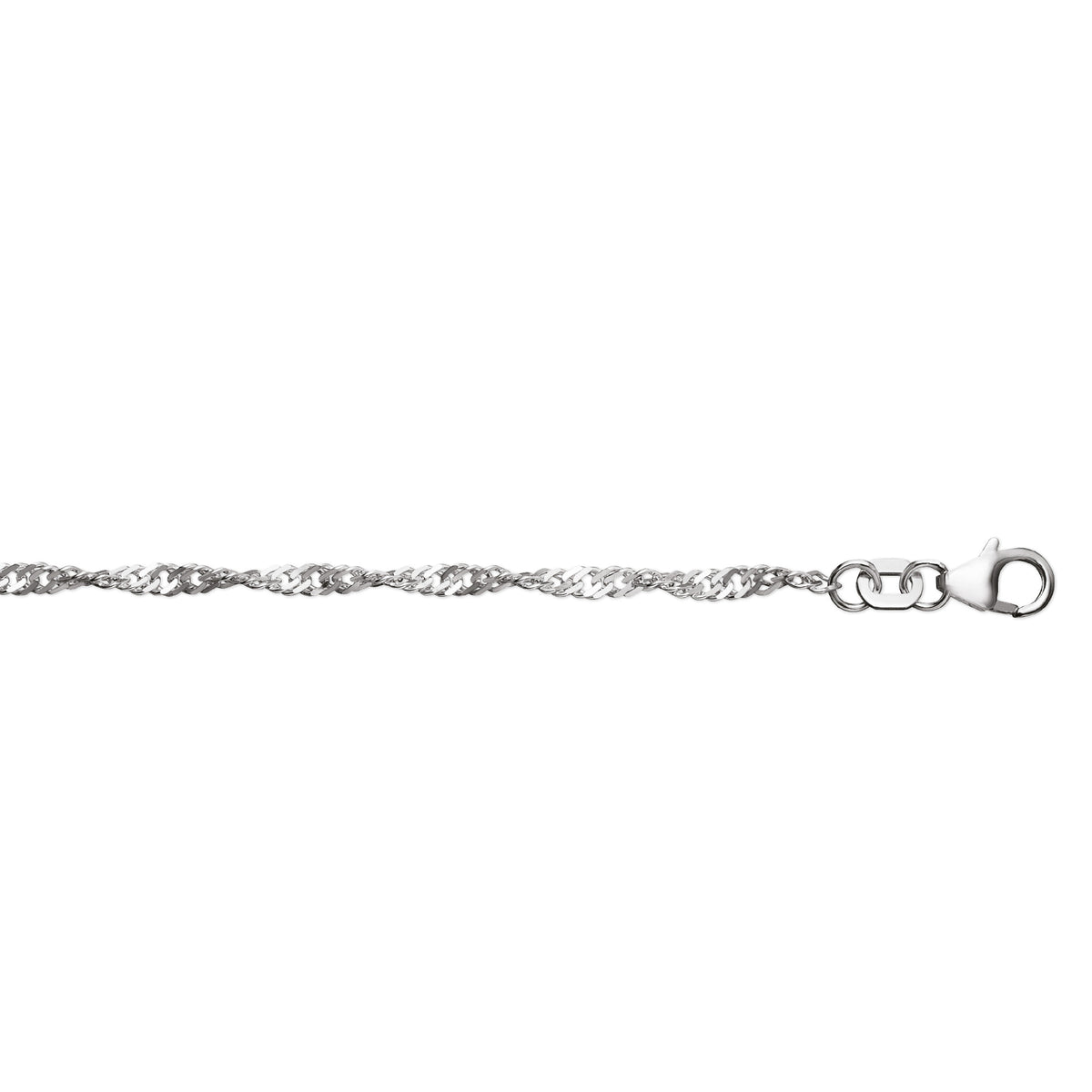Fußkettchen aus 925er Silber, 25 cm von ONE ELEMENT