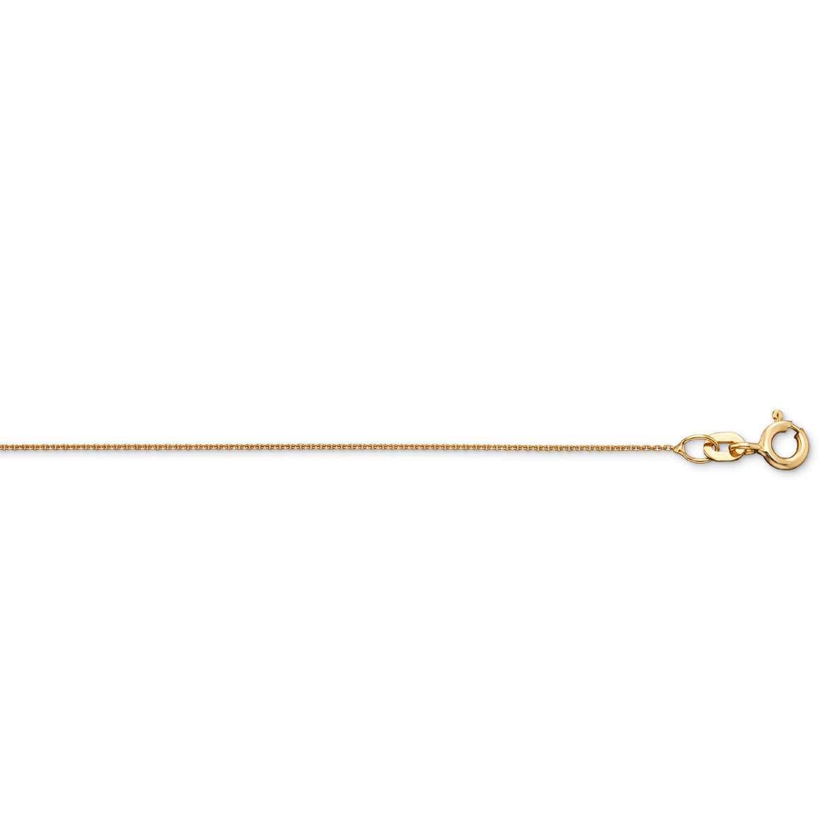 Halskette Rundankerkette aus 585er Gelbgold Ø 0,8 mm von ONE ELEMENT – Bild 1