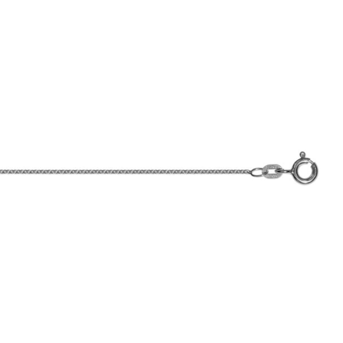 Halskette Rundankerkette aus 333er Weißgold Ø 1,1 mm von ONE ELEMENT – Bild 1