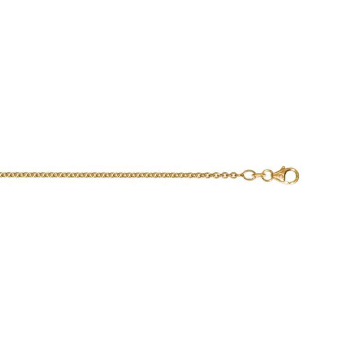 Halskette Rundankerkette aus 333er Gelbgold Ø 2 mm von ONE ELEMENT – Bild 1