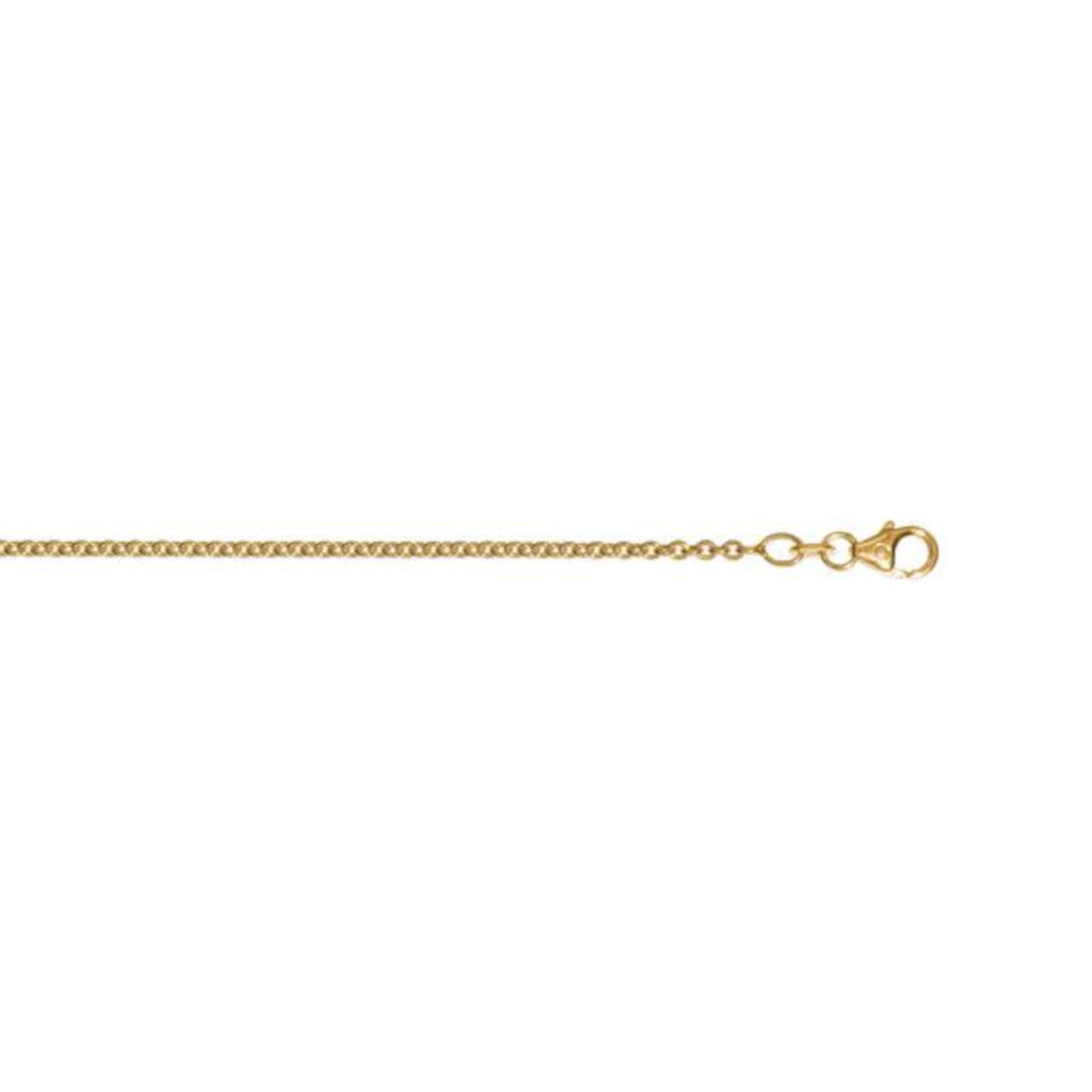 Halskette Rundankerkette aus 585er Gelbgold Ø 2 mm von ONE ELEMENT – Bild 1