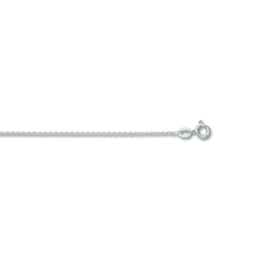 Halskette Rundankerkette aus 333er Weißgold Ø 1,2 mm von ONE ELEMENT – Bild 2