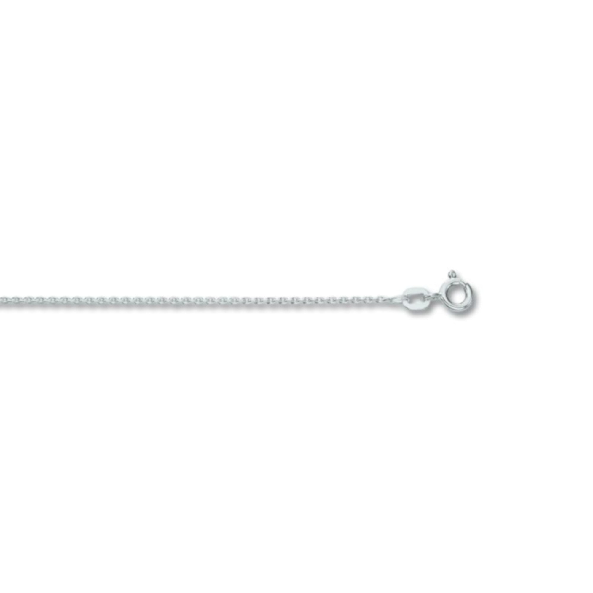Halskette Rundankerkette aus 333er Weißgold Ø 1,2 mm von ONE ELEMENT – Bild 2