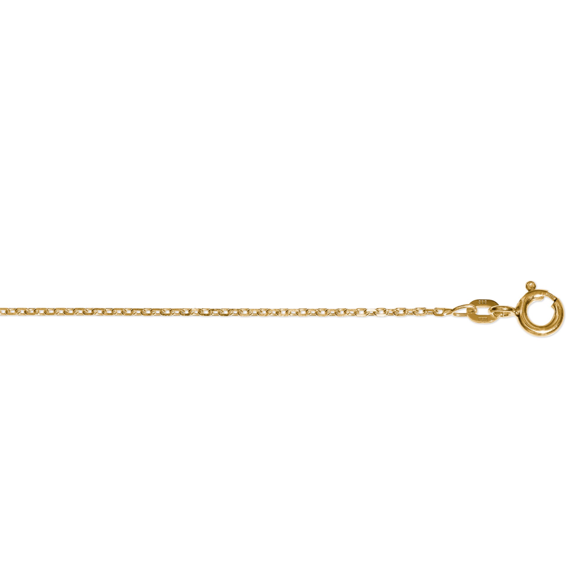 Halskette Rundankerkette aus 333er Gelbgold Ø 1,3 mm von ONE ELEMENT – Bild 1
