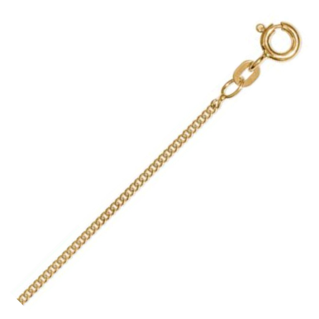 Halskette Panzerkette aus 585er Gelbgold Ø 1,4 mm von ONE ELEMENT – Bild 1
