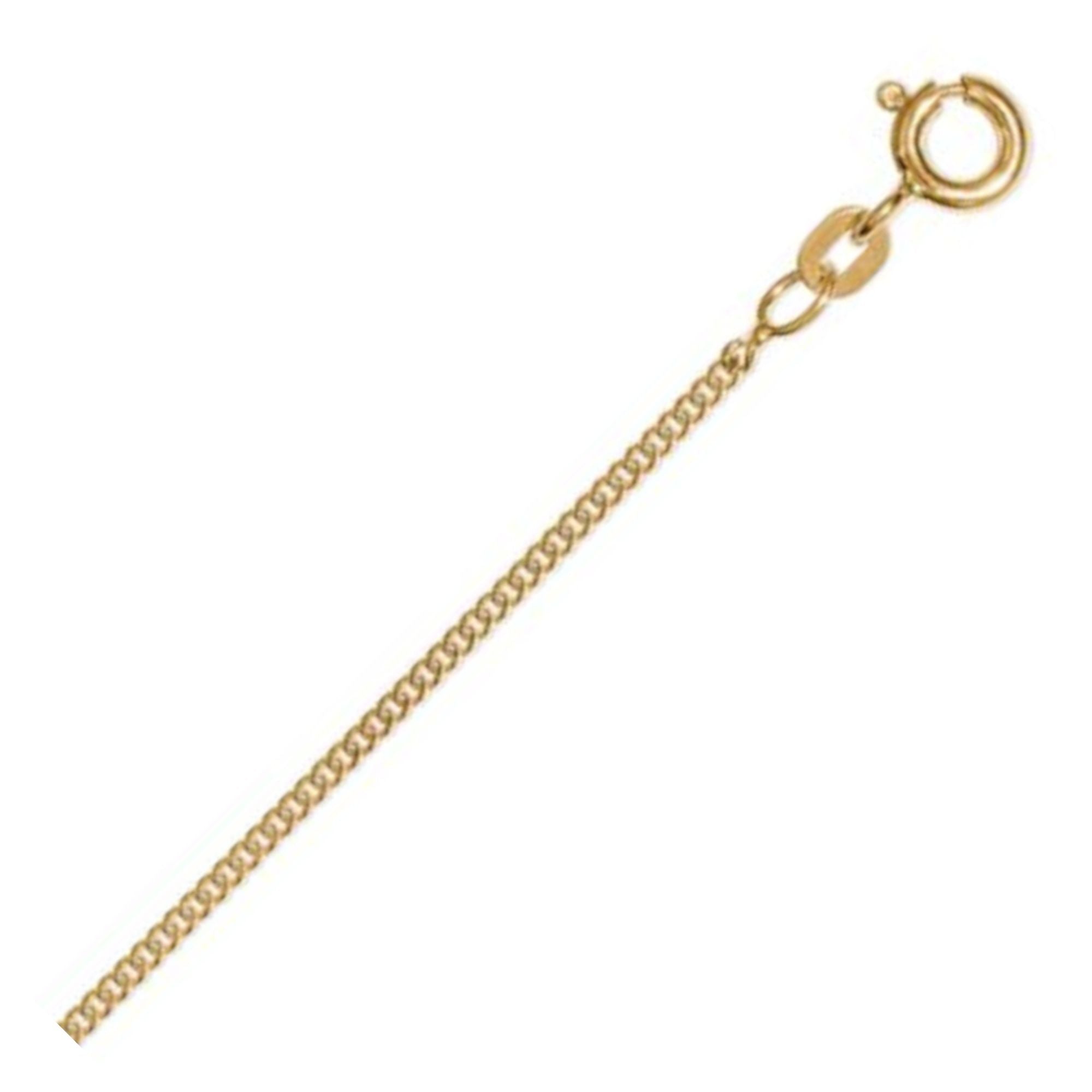 Halskette Panzerkette aus 585er Gelbgold Ø 1,4 mm von ONE ELEMENT – Bild 1
