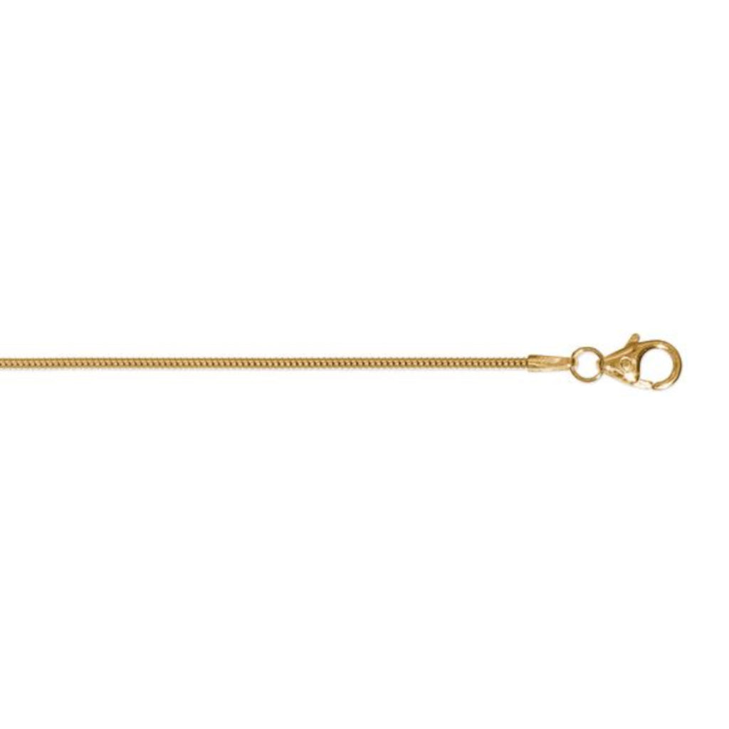 Halskette Schlangenkette aus 333er Gelbgold Ø 1,2 mm von ONE ELEMENT – Bild 1