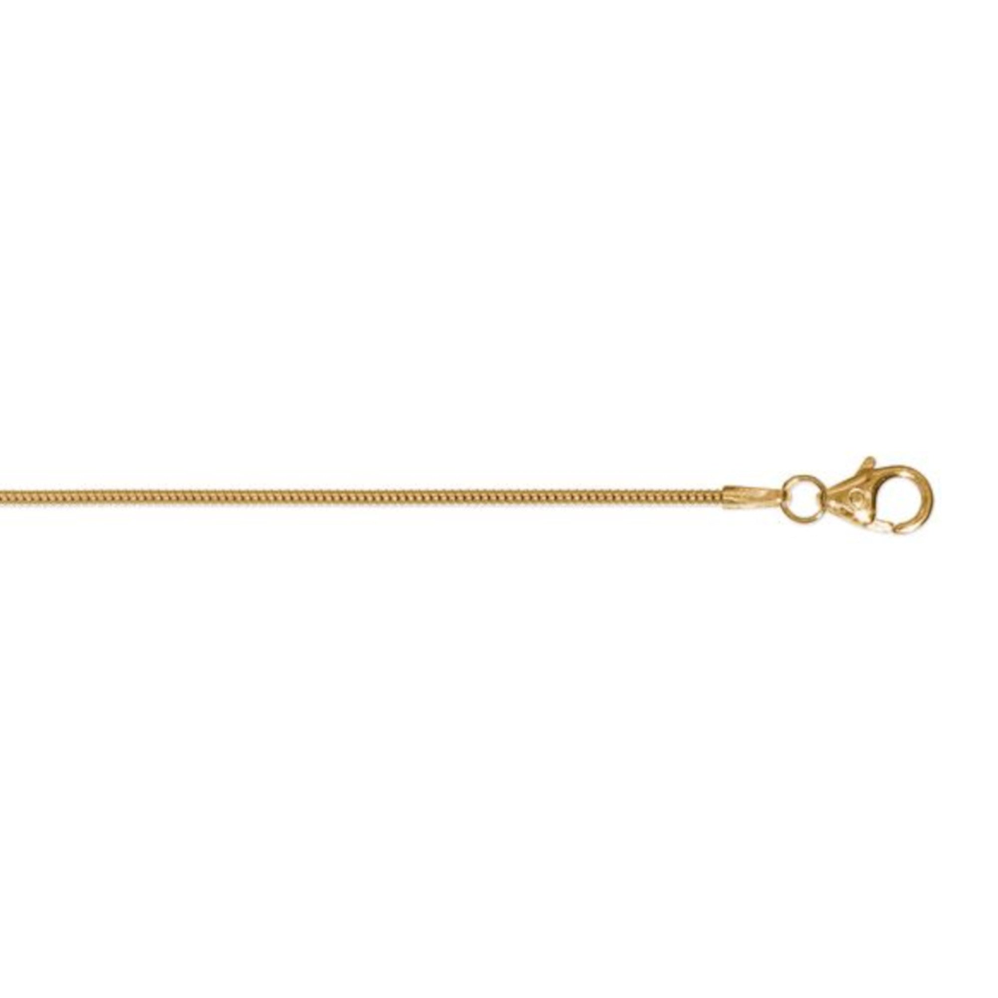 Halskette Schlangenkette aus 585er Gelbgold Ø 1,2 mm von ONE ELEMENT – Bild 1